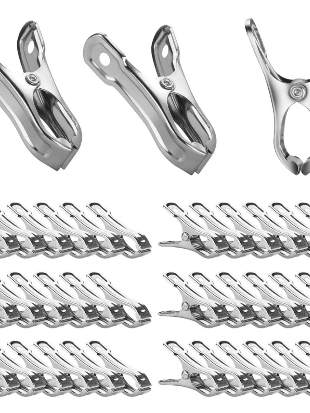 40 PCS Greenhouse Clips for Netting, Stainless Steel Garden Clamps, 2 Inch
